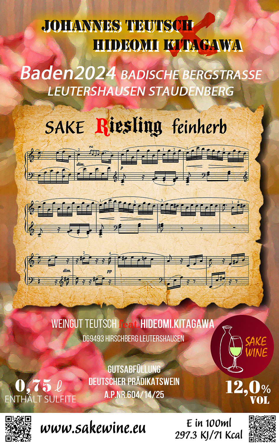 SAKEWINE Riesling feinherb 2024 3er Set