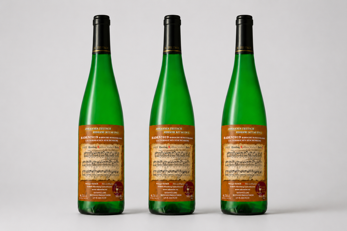 SAKEWINE Riesling Spätlese feinherb Hefe Nr-7 2019  3er Set